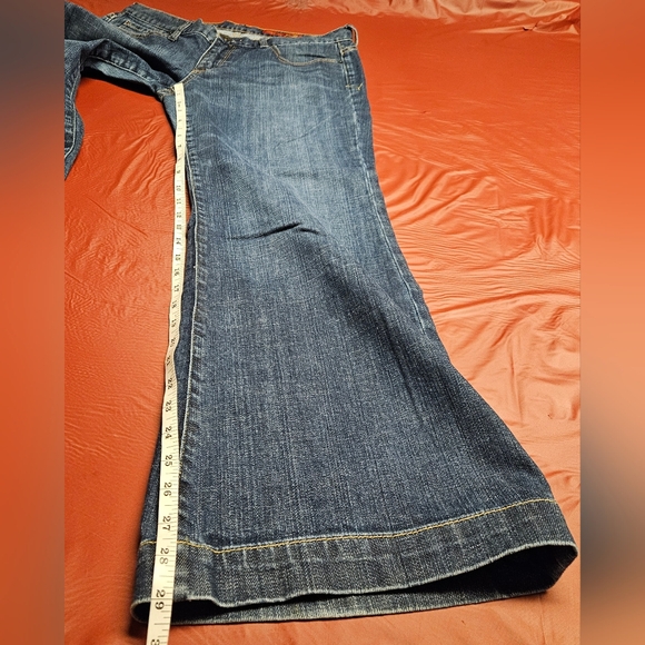 X2 Quality Denim Eva Full Leg Flare Low Rise sz10 E.U.C. - Picture 9 of 10